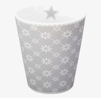 Happy Mugs - Diagonal Grey från Krasilnikoff, stilren mugg