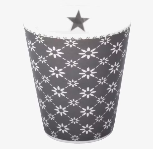 Happy Mugs - Diagonal Charcoal från Krasilnikoff i porslin