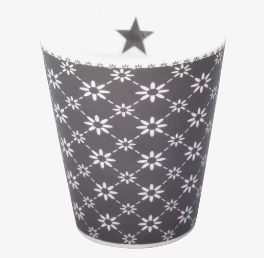 Happy Mugs - Diagonal Charcoal från Krasilnikoff i porslin