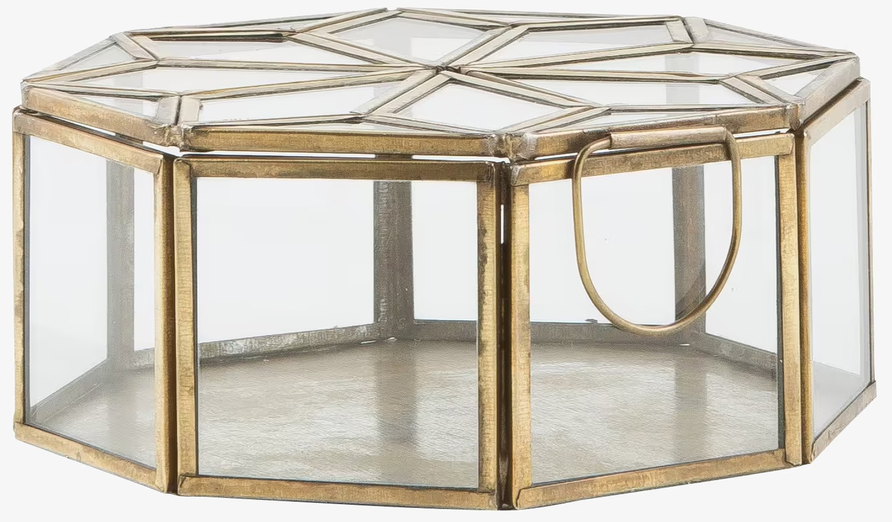 Glasbox Stjärna från IB Laursen med mässingsram och glas