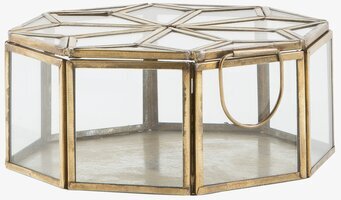 Glasbox Stjärna från IB Laursen med mässingsram och glas