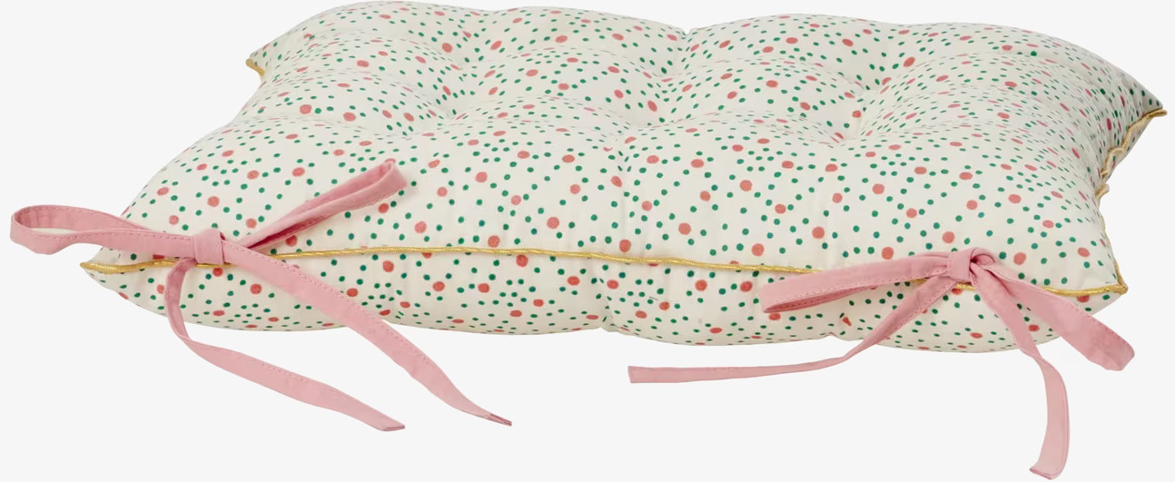 Sittdyna Connecting Dots Print från Rice med färgglada prickar