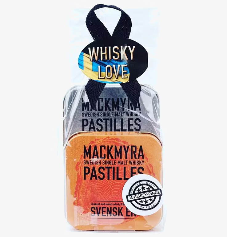 Presentförpackning Mackmyra från Brand Of Gefle i plåtaskar