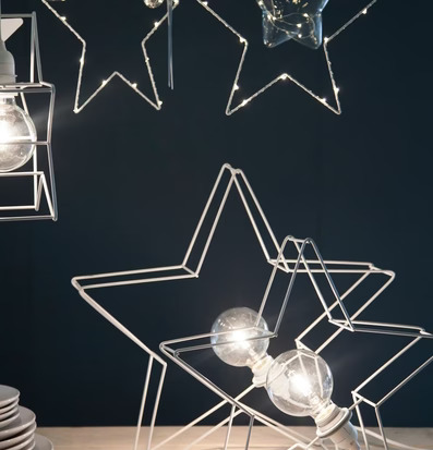 Skogaby Stjärna Mellan från Storefactory med glödlampa