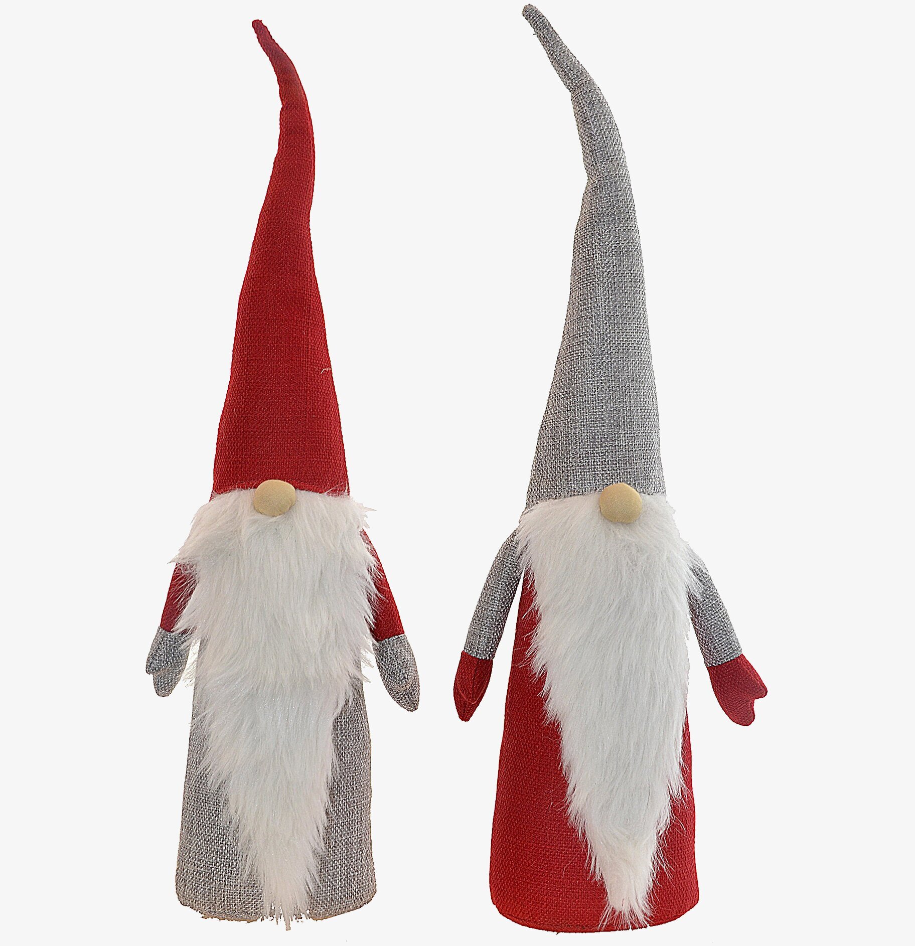 Verner Tomte Grå/Röd från Storefactory med spetsig luva