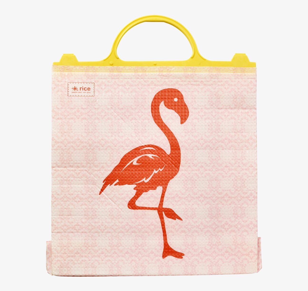 Kylväska Flamingo från Rice med flamingomotiv och pastellrosa