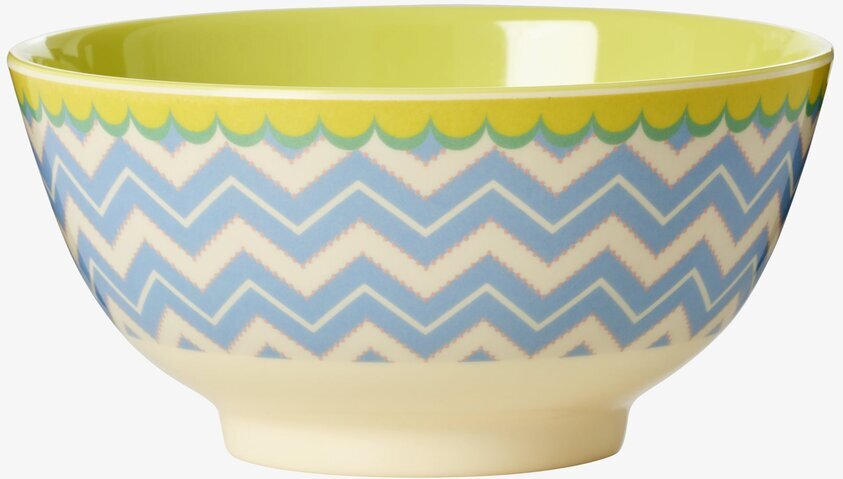 Skål Chevron Print från Rice med färgglatt mönster