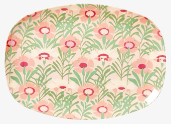 Tallrik Vintage Florals Print från Rice med blommönster