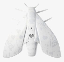 Brandvarnare Lento Vit från Jalo med fjärilsdesign