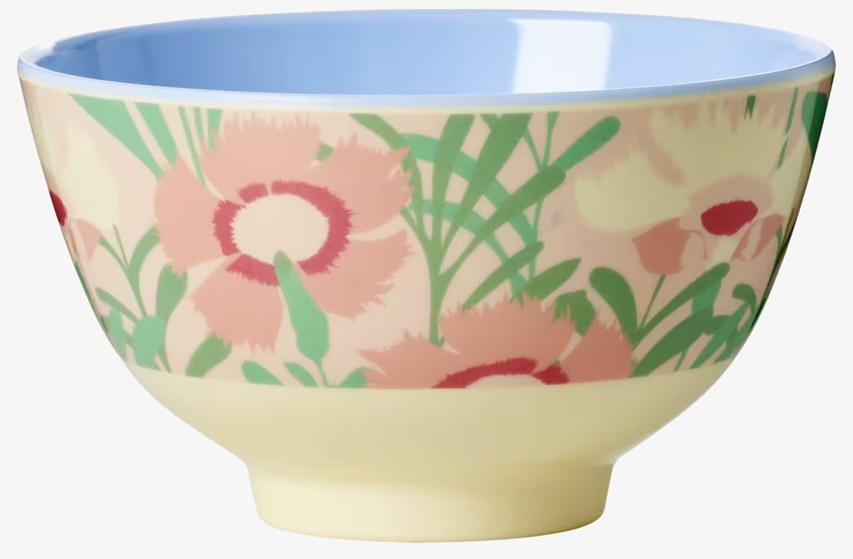 Liten Skål Vintage Florals Print från Rice med blommönster