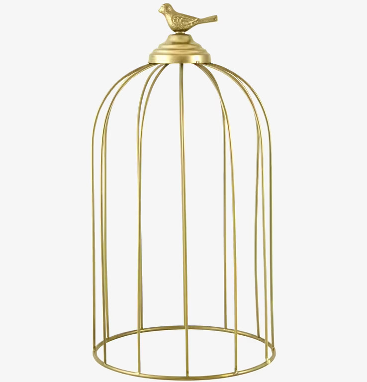 Trådkupa Mässing Fågel från Strömshaga i elegant design