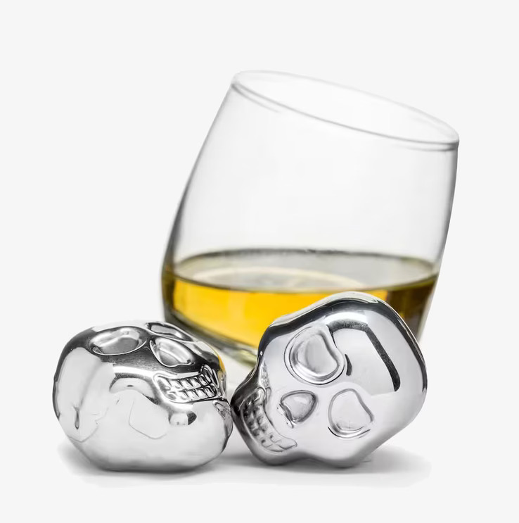 Club Iskuber 2-Pack från Sagaform, skalleformade iskuber