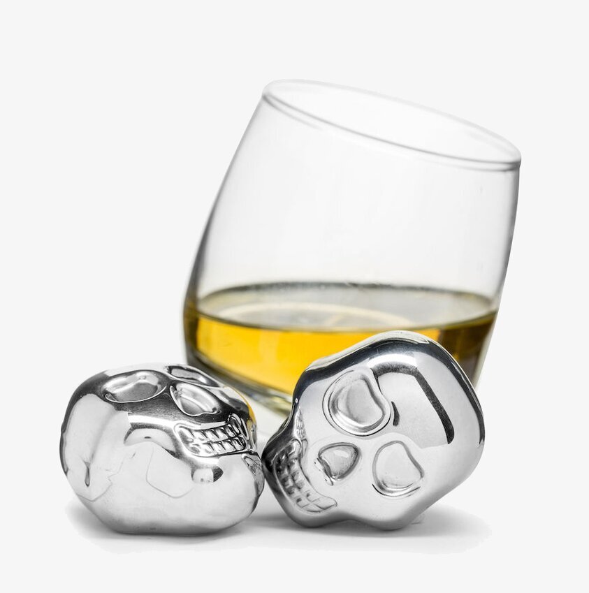 Club Iskuber 2-Pack från Sagaform, skalleformade iskuber