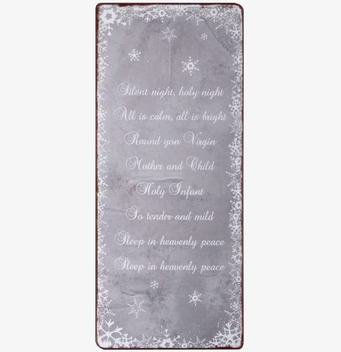 Plåtskylt Silent Night från IB Laursen med vintage design