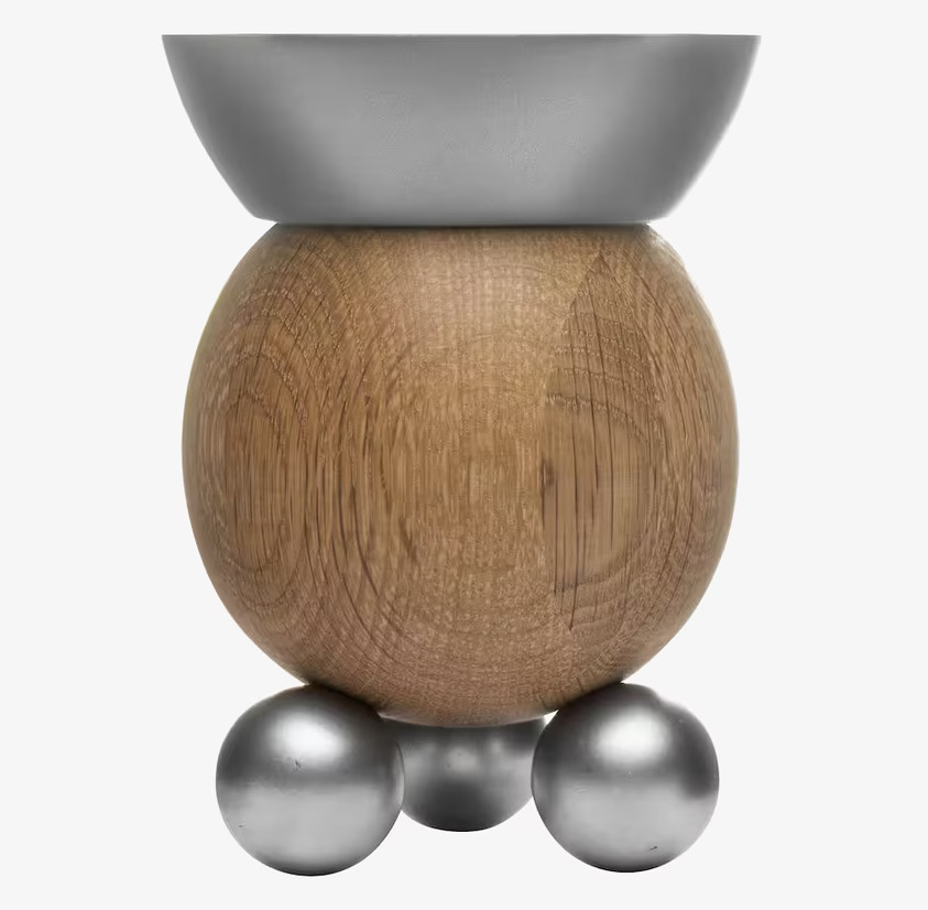 Oval Oak Ljusstake från Sagaform i ekträ och metall