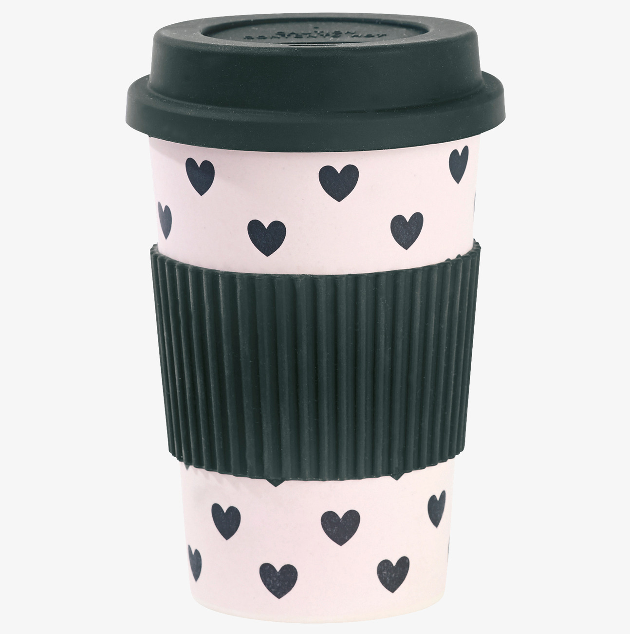 Mugg Take Away Hearts från Miss Etoile med hjärtmönster