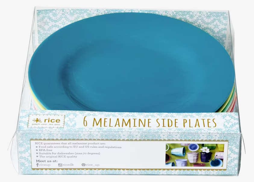 Tallrikar 6-Pack - Shine från Rice i färgglad förpackning