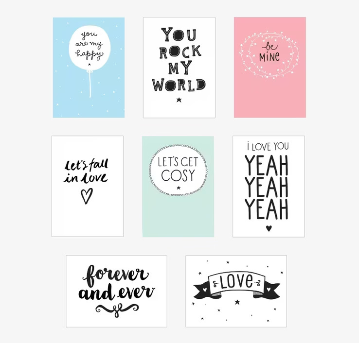 Lightbox Posters - Love från A Little Lovely Company