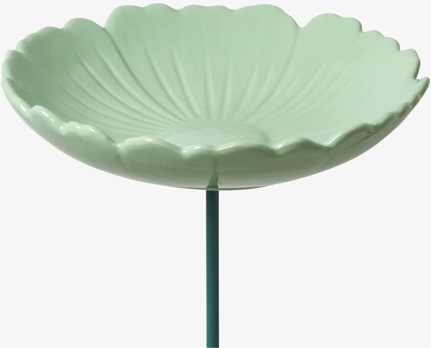 Fågelbad Keramik Pastellgrön från Rice i grön keramik