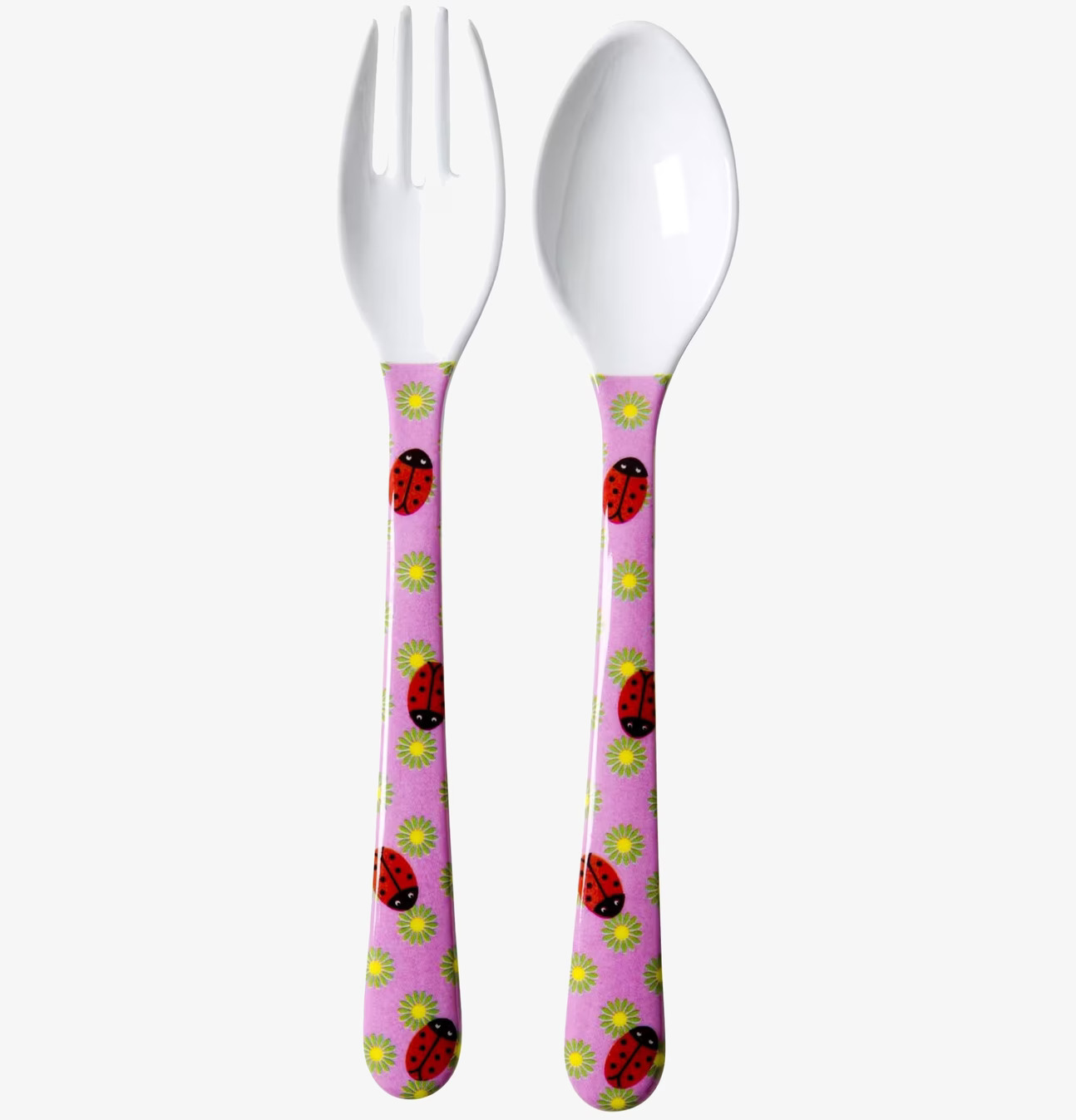 Bestickset Nyckelpiga från Rice med färgglada handtag