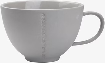 Tekopp Stengods Grå från Ernst med ergonomiskt handtag