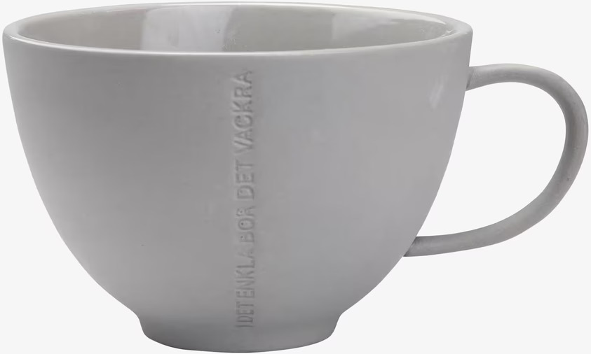 Tekopp Stengods Grå från Ernst med ergonomiskt handtag