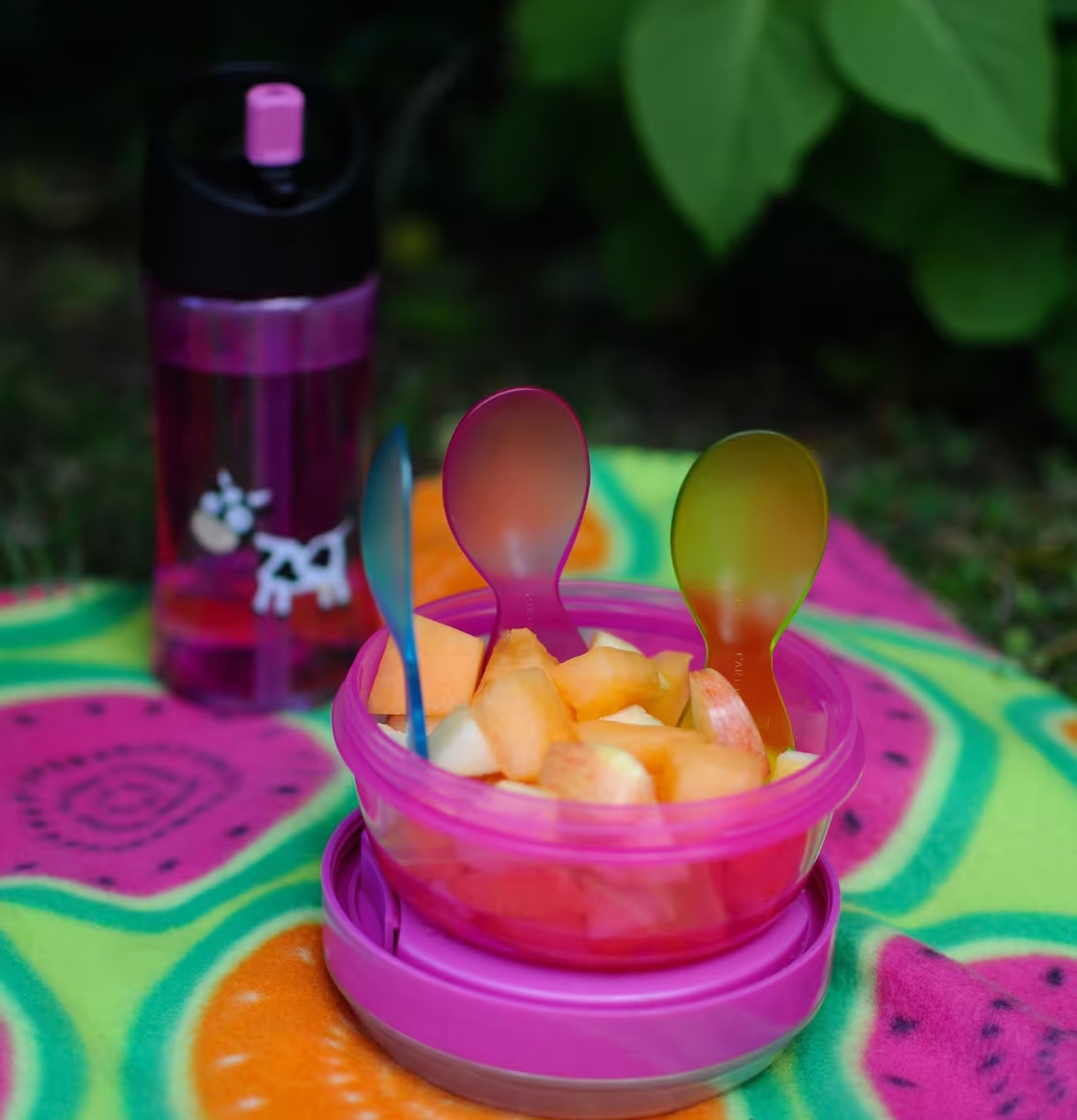 Matlåda Nice Cup Cerise från Carl Oscar med vattenflaska