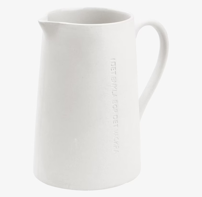 Mjölkkanna Stengods Vit från Ernst med tidlös design