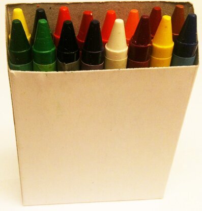 Färgkritor 16 st - Färguppsättning A från Reeves i kartong