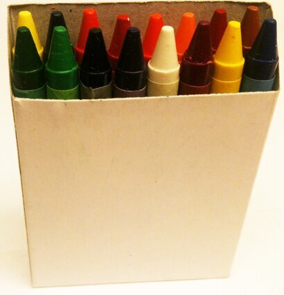 Färgkritor 16 st - Färguppsättning A från Reeves i kartong