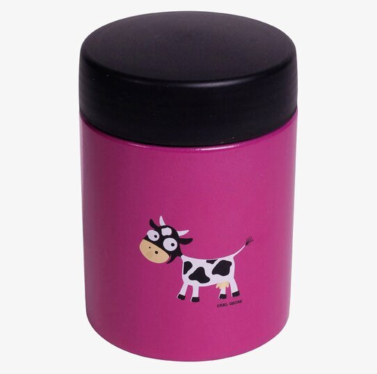 Mattermos Barn från Carl Oscar med rosa färg och ko-illustration