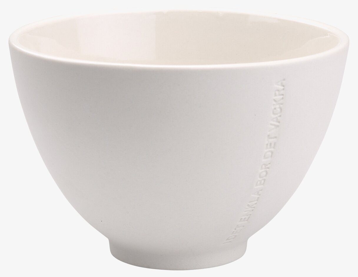 Skål Stengods Vit från Ernst med stilren och tidlös design