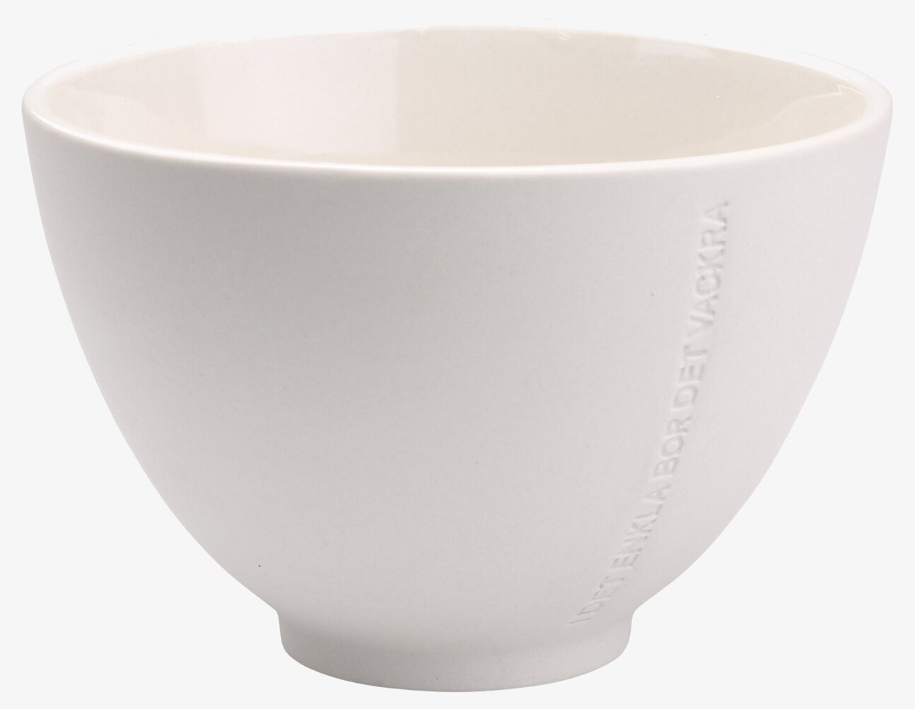 Skål Stengods Vit från Ernst med stilren och tidlös design