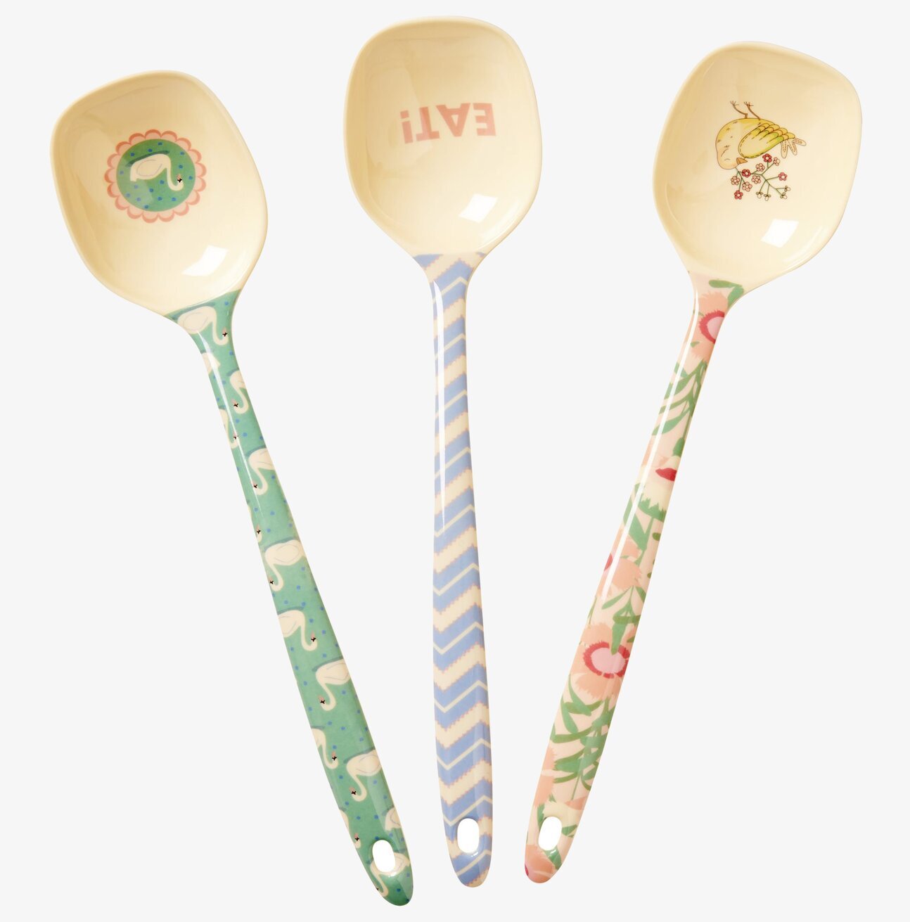 Matlagningssked - Shine Prints från Rice med färgglada mönster