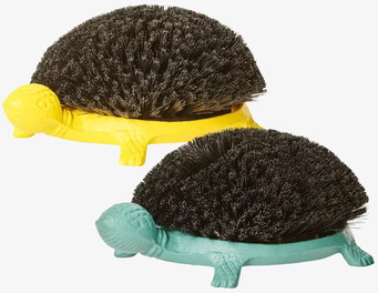 Fotskrapa Sköldpadda Gul av Rice i gul och turkos färg