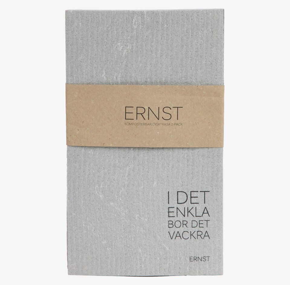 Disktrasa Citat 2-Pack från Ernst i grått med citat-text