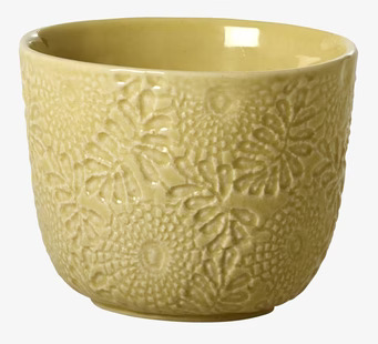Mugg Embossed Pastell Lime från Rice med präglat mönster