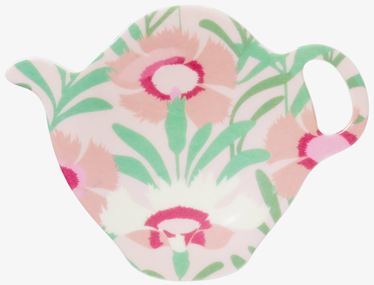 Fat Tepåse från Rice i form av tekanna med blommönster