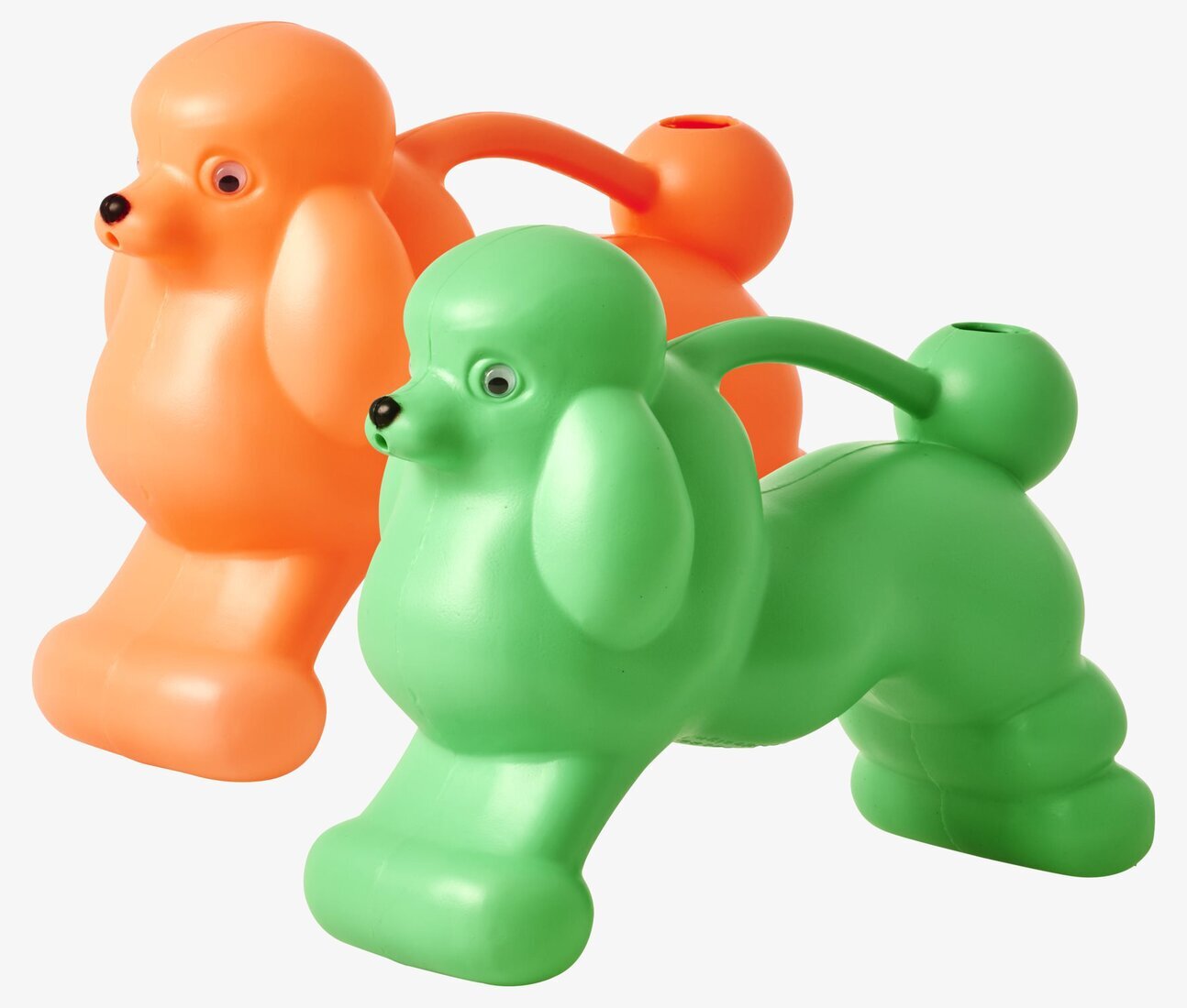 Vattenkanna Pudel Korall från Rice i korall och grön färg