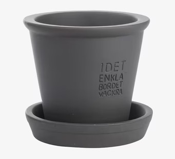 Kruka Inkl Fat Grå Ø20 från Ernst, stilren och funktionell