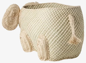 Förvaringskorg Elefant från Rice i flätad naturfiber