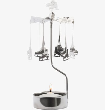 Foto av ett magiskt änglaspel med roterande skridskor