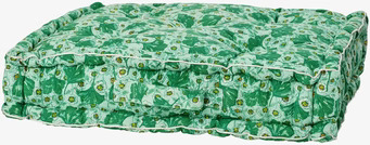 Golvkudde Leaves & Flower från Rice med grönt bladmönster