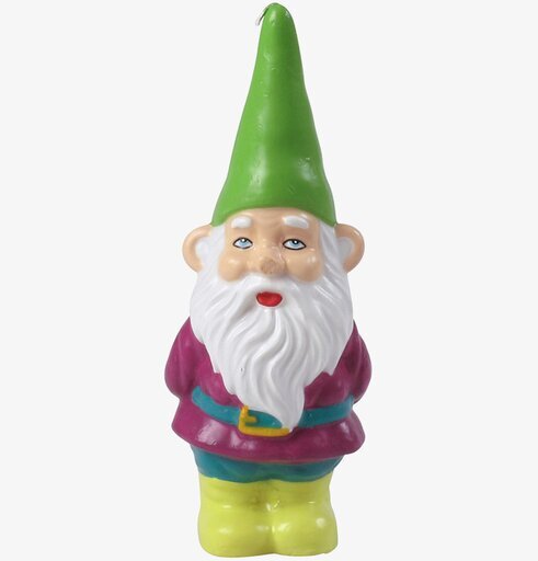 Gnome Candles Grön från Rice: färgglad tomteljusprydnad