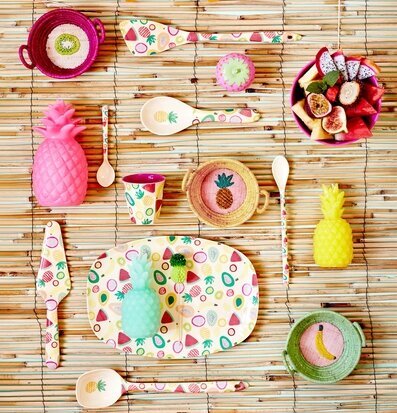 Långa Skedar - Today Is Fun från Rice med fruktiga motiv