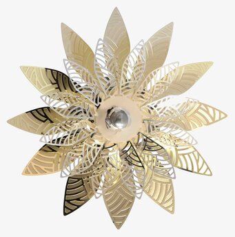 Foto av en elegant ljussnurra i art deco-design