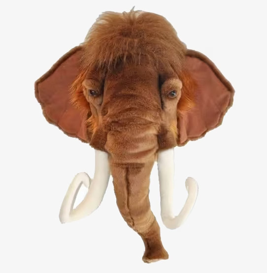 Djurhuvud Mammut från Brigbys - realistisk och detaljerad