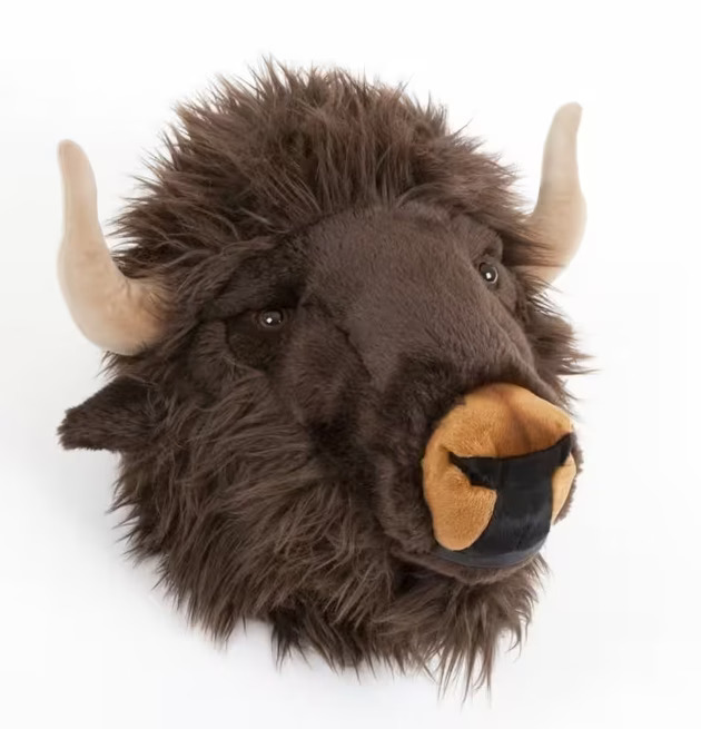 Djurhuvud Buffel från Brigbys, realistisk väggdekoration