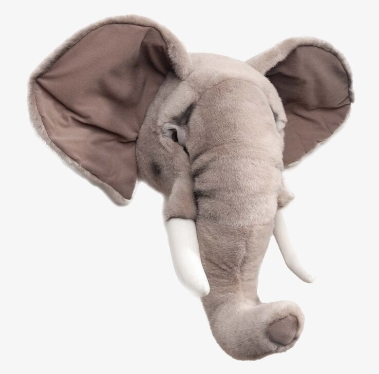 Djurhuvud Elefant från Brigbys - realistisk väggdekoration