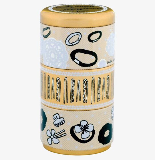 Plåtburk Accessoarer Guld från Derriére la porte i metall